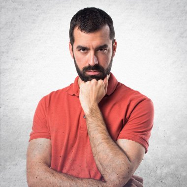 Adam izole arka plan