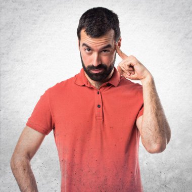 Adam izole arka plan