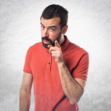 Adam izole arka plan