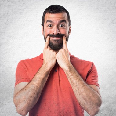 Adam izole arka plan