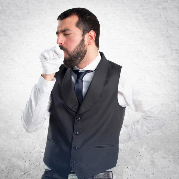 Hombre sobre fondo aislado — Foto de Stock