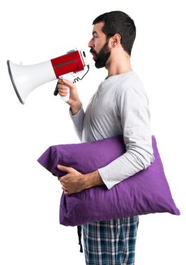 Adam izole arka plan