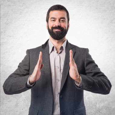 Adam izole arka plan