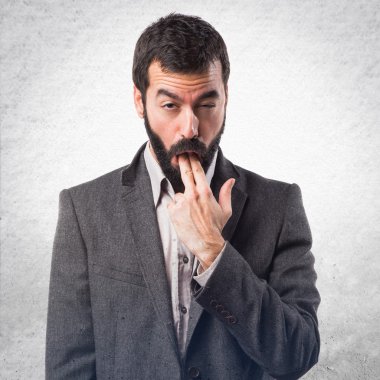 Adam izole arka plan