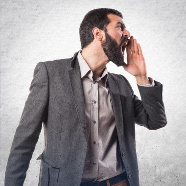 Adam izole arka plan