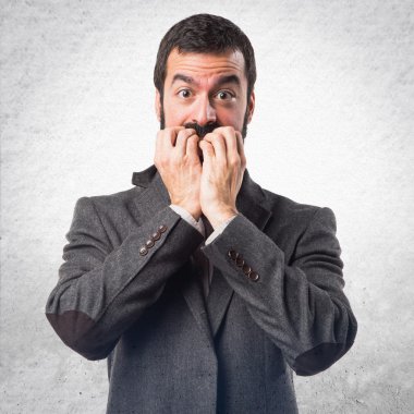 Adam izole arka plan