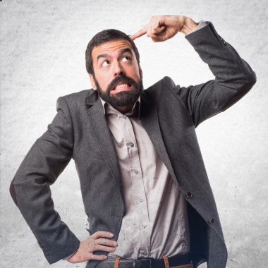 Adam izole arka plan