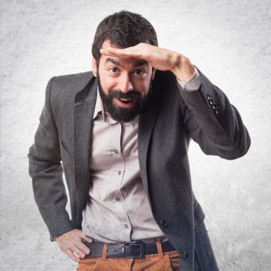 Adam izole arka plan