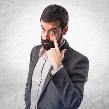 Adam izole arka plan