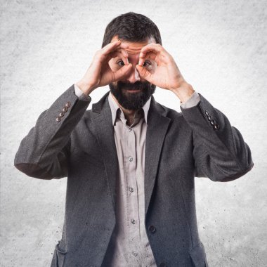 Adam izole arka plan