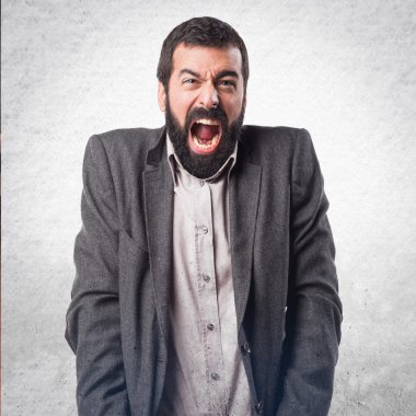 Adam izole arka plan