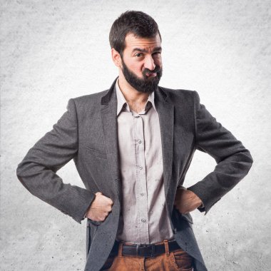 Adam izole arka plan