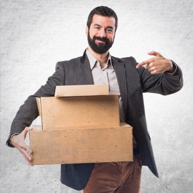 Adam izole arka plan