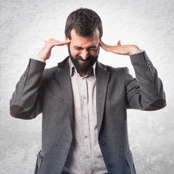 Hombre sobre fondo aislado — Foto de Stock