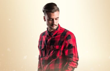 İzole arka plan üzerinde model