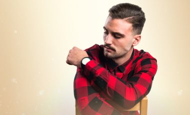 İzole arka plan üzerinde model