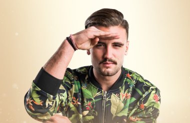 İzole arka plan üzerinde model