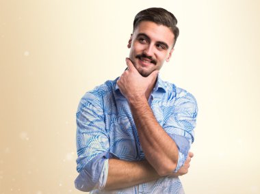 İzole arka plan üzerinde model