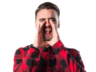 İzole arka plan üzerinde model