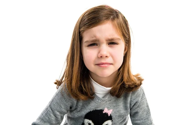 Menina sobre fundo isolado — Fotografia de Stock