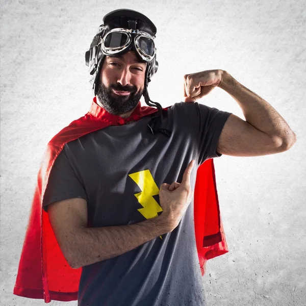 Így erős mozdulat Superhero — Stock Fotó