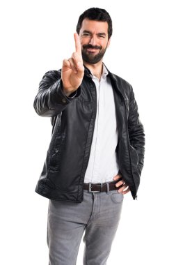 Adam izole arka plan