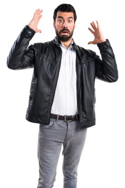 Adam izole arka plan