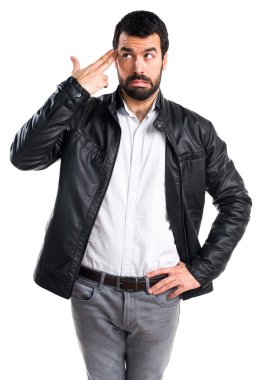 Adam izole arka plan