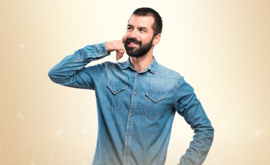 Adam izole arka plan