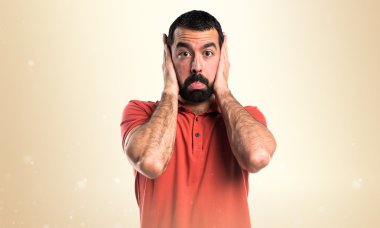 Adam izole arka plan