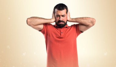 Adam izole arka plan