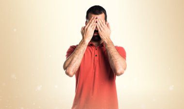 Adam izole arka plan