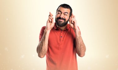 Adam izole arka plan