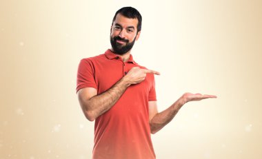 Adam izole arka plan