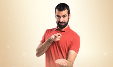 Adam izole arka plan