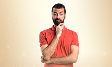 Adam izole arka plan