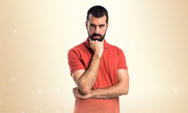 Adam izole arka plan