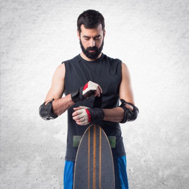 Adam izole arka plan