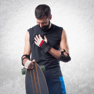 Adam izole arka plan