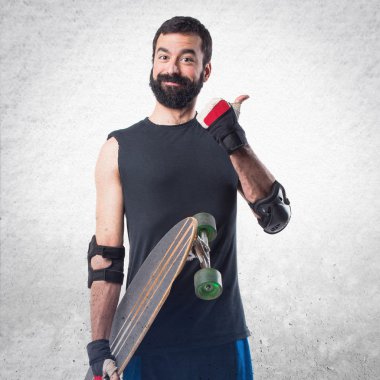 Adam izole arka plan