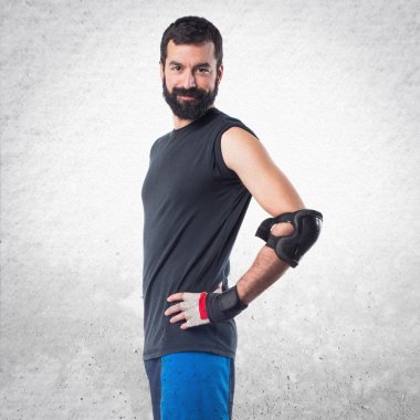 Adam izole arka plan