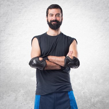 Adam izole arka plan