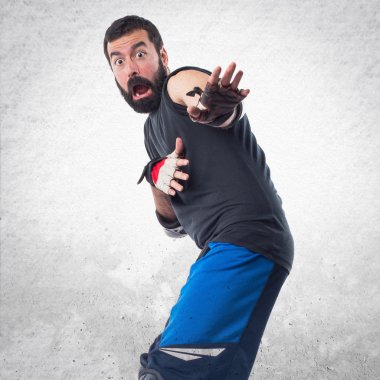 Adam izole arka plan