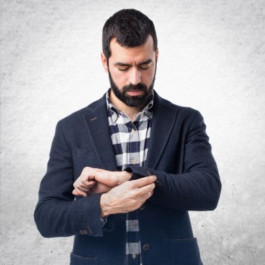 Adam izole arka plan