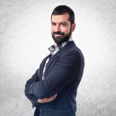 Adam izole arka plan