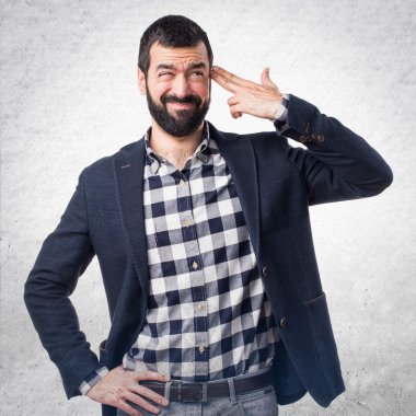 Adam izole arka plan