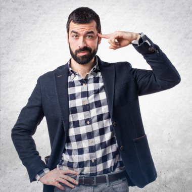 Adam izole arka plan