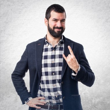 Adam izole arka plan