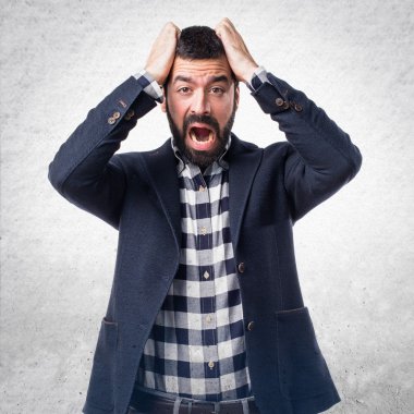 Adam izole arka plan