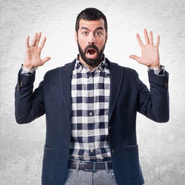 Adam izole arka plan